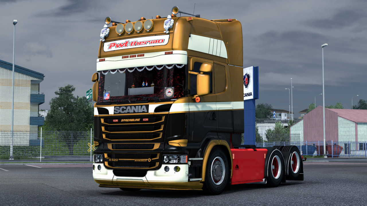 PWT Gold and Brown skin for Fred Scania